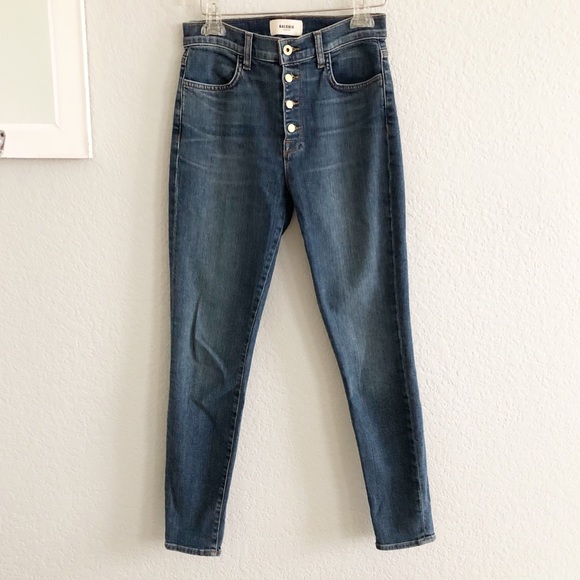 baldwin Denim - BALDWIN Kansas City Button Front High Rise Jeans